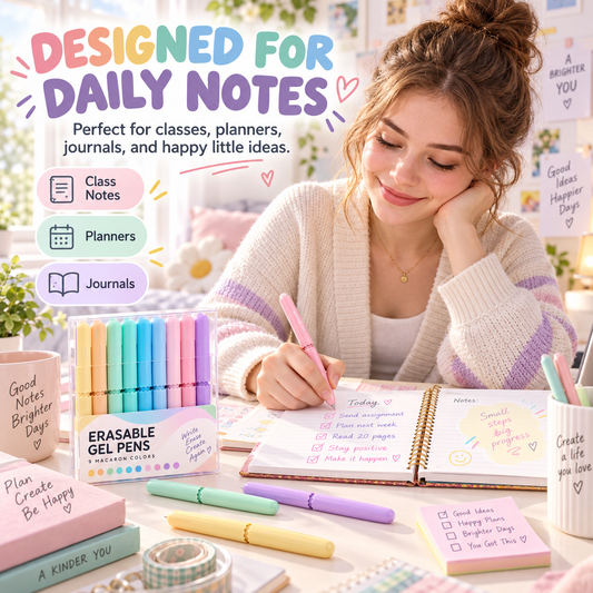 9 Farben Löschbarer Gelstift-Set