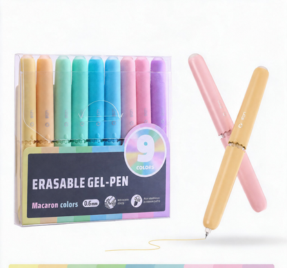 9 Farben Löschbarer Gelstift-Set