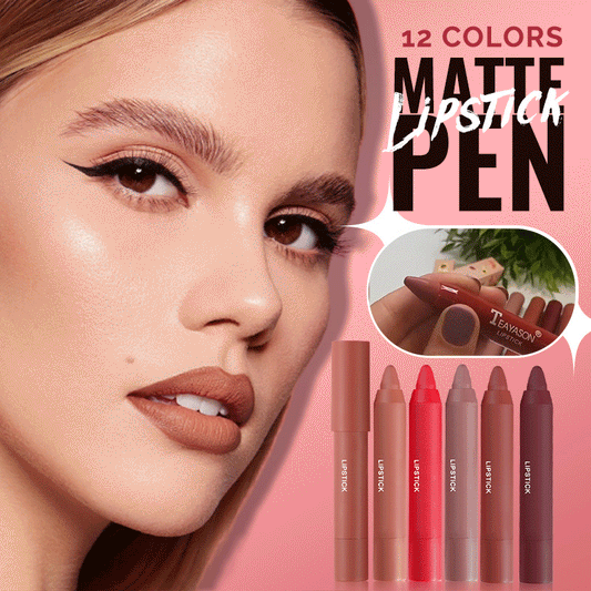 12 Farben Matter Lippenstift in Stiftform