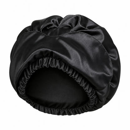 Damen 2-in-1 Satin-Schlafmütze mit Augenmaske