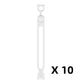 10-teiliges multifunktionales Silikon-Kabelbinder-Set