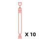 10-teiliges multifunktionales Silikon-Kabelbinder-Set