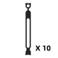 10-teiliges multifunktionales Silikon-Kabelbinder-Set