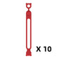 10-teiliges multifunktionales Silikon-Kabelbinder-Set