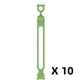 10-teiliges multifunktionales Silikon-Kabelbinder-Set