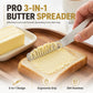 Professionelles 304 Edelstahl 3-in-1 Buttermesser und Streichmesser