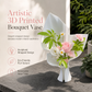 3D-gedruckter skulpturaler Blumenstrauß