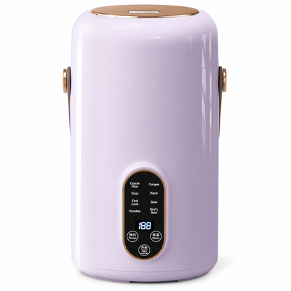 Mehrfachfunktionaler Mini-Elektrischer Slow Cooker und Eintopf mit voreingestelltem Timer