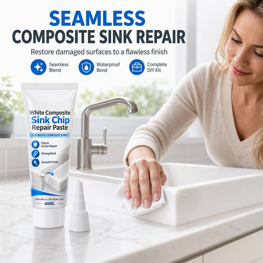 Weiße Composite-Spülen-Eckenreparaturpaste