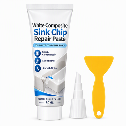 Weiße Composite-Spülen-Eckenreparaturpaste