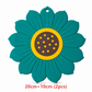 Sunflower- und Lotusform, verdickte, hitzebeständige Tischsets und Untersetzer