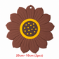 Sunflower- und Lotusform, verdickte, hitzebeständige Tischsets und Untersetzer