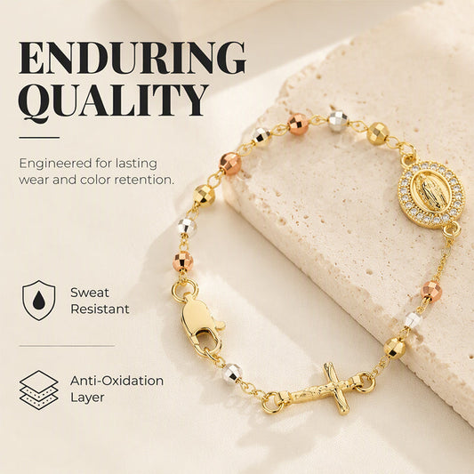 💫 Feines verstellbares Perlenarmband