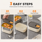 Leaksicheres und mikrowellengeeignetes geteiltes Lunchbox aus 304 Edelstahl