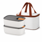 Leaksicheres und mikrowellengeeignetes geteiltes Lunchbox aus 304 Edelstahl
