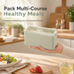 3-stöckige Bento-Lunchbox mit Besteckset