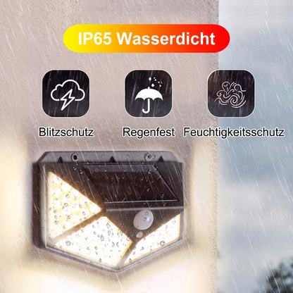 ⏳Begrenzte Zeit 50% Rabatt ☀️🏡 Solar Bewegungsmelderleuchten – 100 LED, IP65 wasserdicht, KEINE STROMKOSTEN 🔒🇬🇧