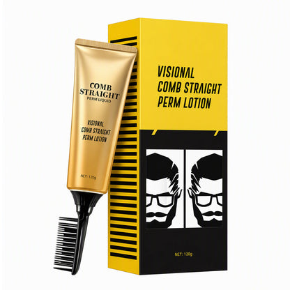 Protein-Haar-Glättungscreme mit integriertem Styling-Kamm