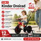 💥 50% Rabatt! 🚲 3-in-1-Kinderdreirad – Kinderwagen, Dreirad & Laufrad. Leicht (2,8 kg) & faltbar. Hochfester Kohlenstoffstahl, EVA-Räder. Für 2–6 Jahre, max. 90 kg. Rot/Blau/Rosa/Gelb 🛡️
